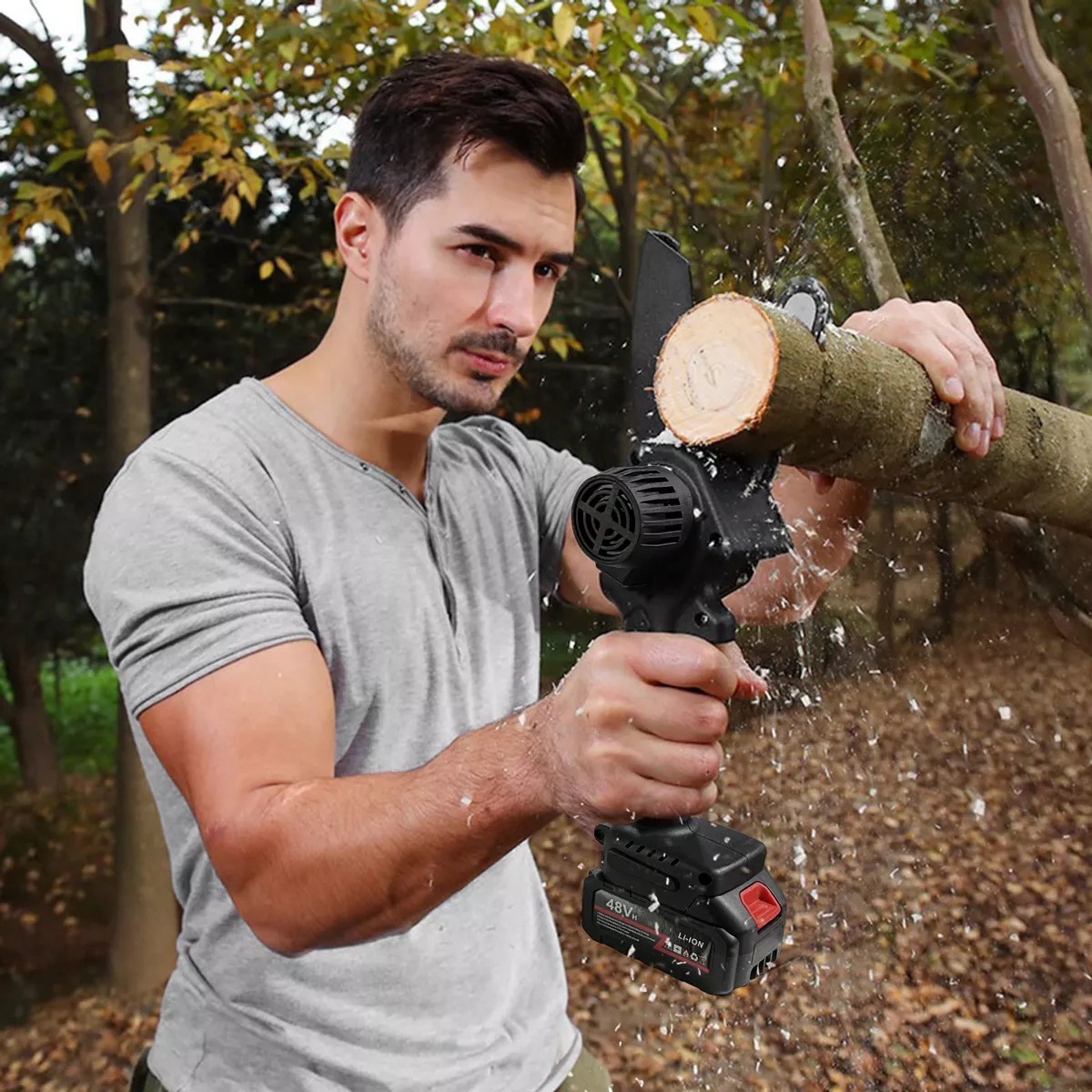 Miniatura 2 de Motosierra eléctrica 48V